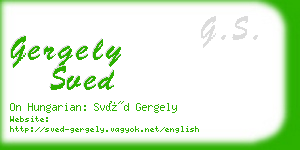 gergely sved business card